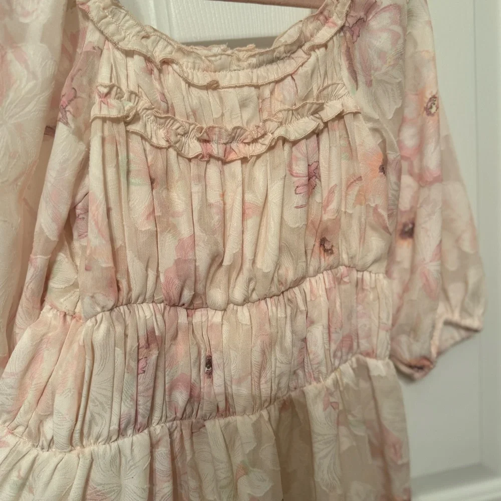 Zara flowers print dress girls Size 8